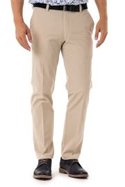 Longford Spring Stretch Cotton Light Stone Chino Trouser 