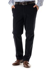 Thame Navy Brushed Cotton Chino