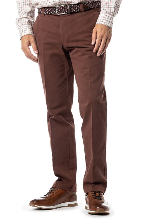 Longford Autumn Stretch Cotton Brushwood Chino Trouser