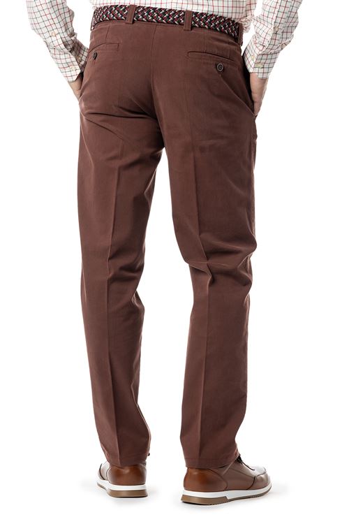 Longford Autumn Stretch Cotton Brushwood Chino Trouser