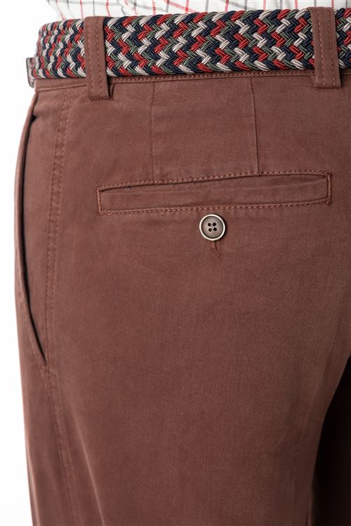 Longford Autumn Stretch Cotton Brushwood Chino Trouser