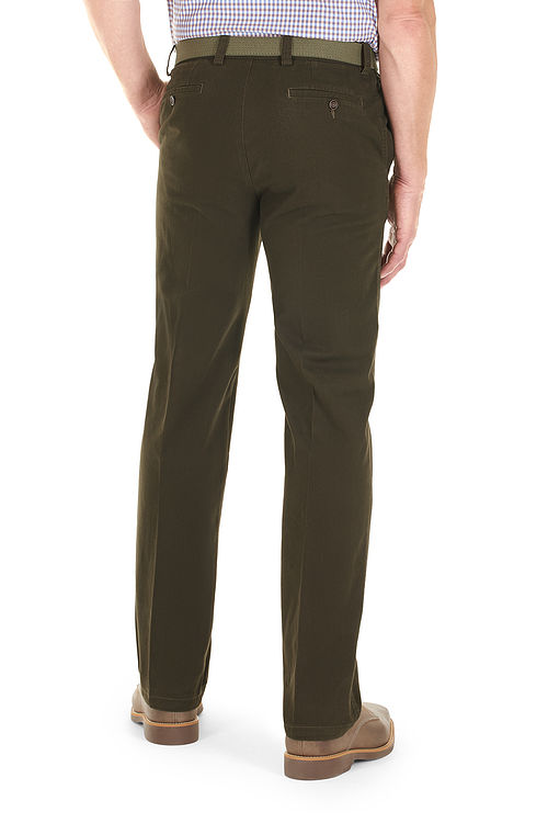 Longford Autumn Stretch Cotton Bracken Chino Trousers