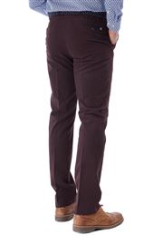 Longford  Autumn Stretch Cotton Grape Chino Trouser