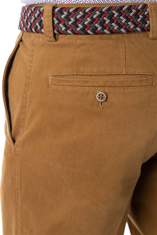 Longford  Autumn Stretch Cotton Camel Chino Trouser