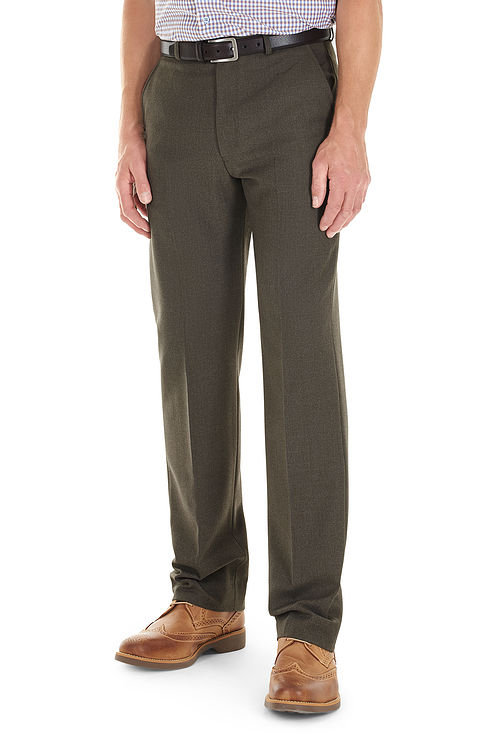 Cologne Stretch Flannel Lovat Trousers