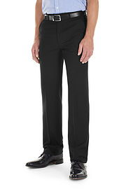 Cologne Stretch Flannel Black Trousers
