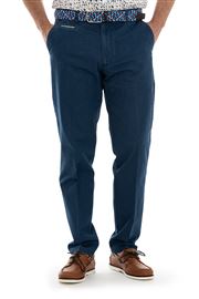 Weller Spring Stretch Cotton Midnight Chino With Contrast Trim