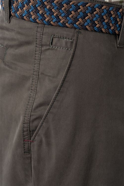 Romford Olive Stretch Cotton Chino Trouser