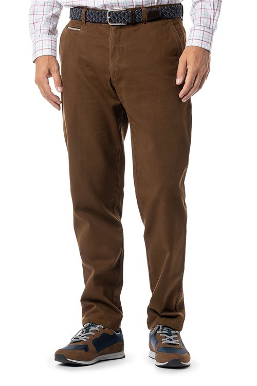 Baldock Spice Pick And Pick Stretch Cotton Chino Trouser