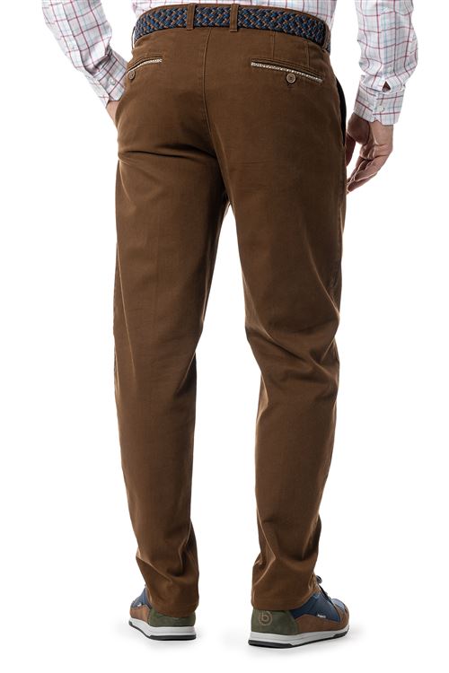 Baldock Spice Pick And Pick Stretch Cotton Chino Trouser