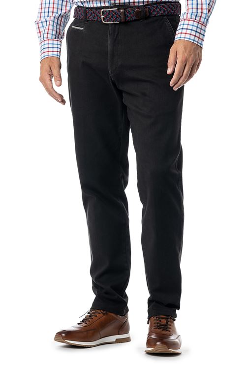 Baldock Granite Pick And Pick Stretch Cotton Chino Trouser