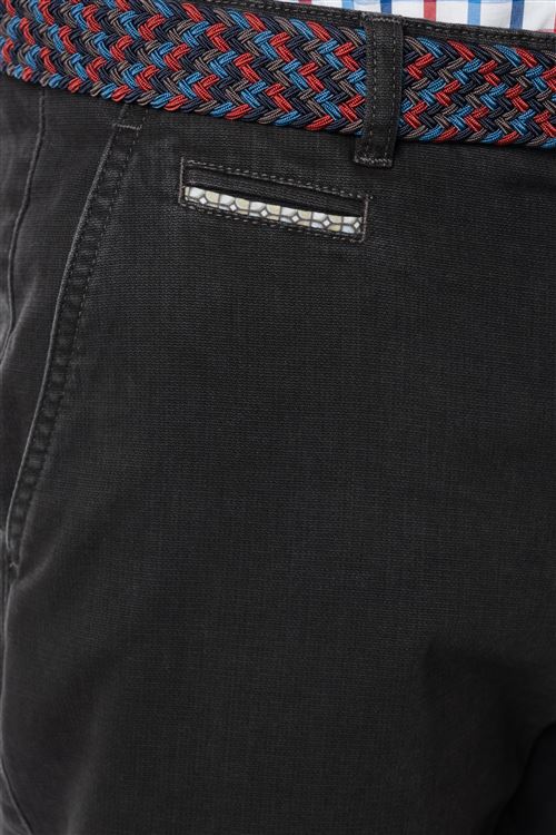 Baldock Granite Pick And Pick Stretch Cotton Chino Trouser