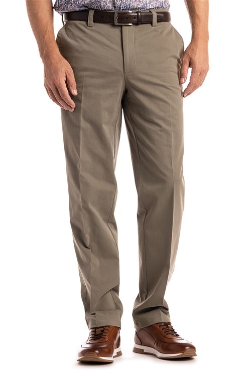 Elmstead Spring Stretch Cotton Taupe Chino Trouser