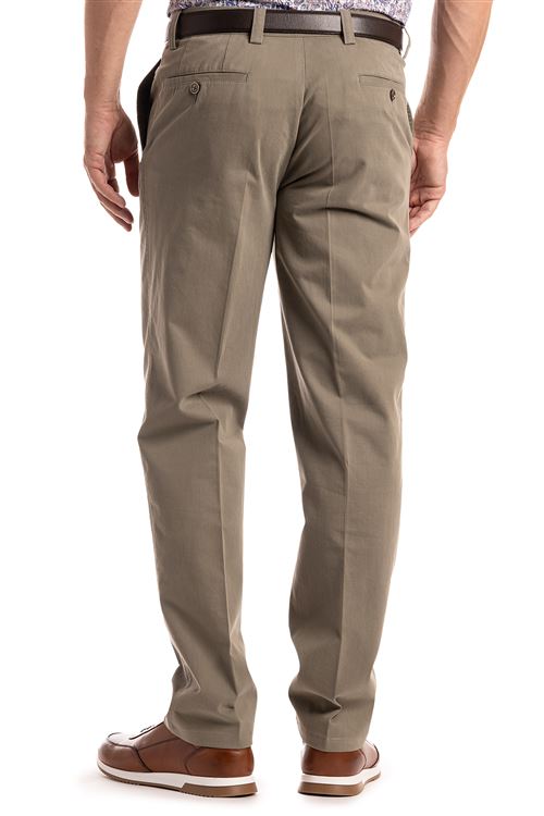 Elmstead Spring Stretch Cotton Taupe Chino Trouser