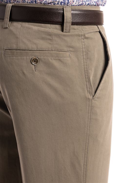 Elmstead Spring Stretch Cotton Taupe Chino Trouser