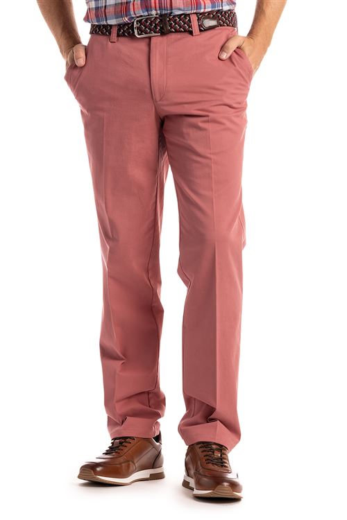 Elmstead Spring Stretch Cotton Brick Chino Trouser