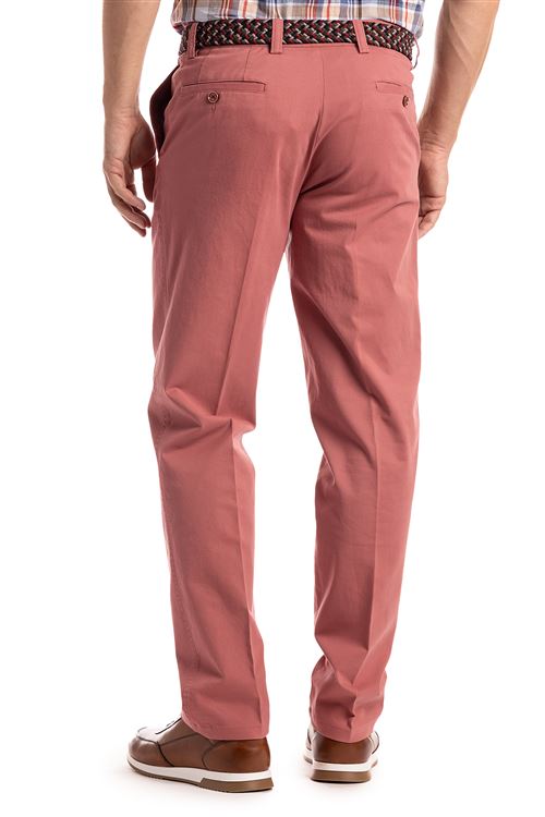 Elmstead Spring Stretch Cotton Brick Chino Trouser