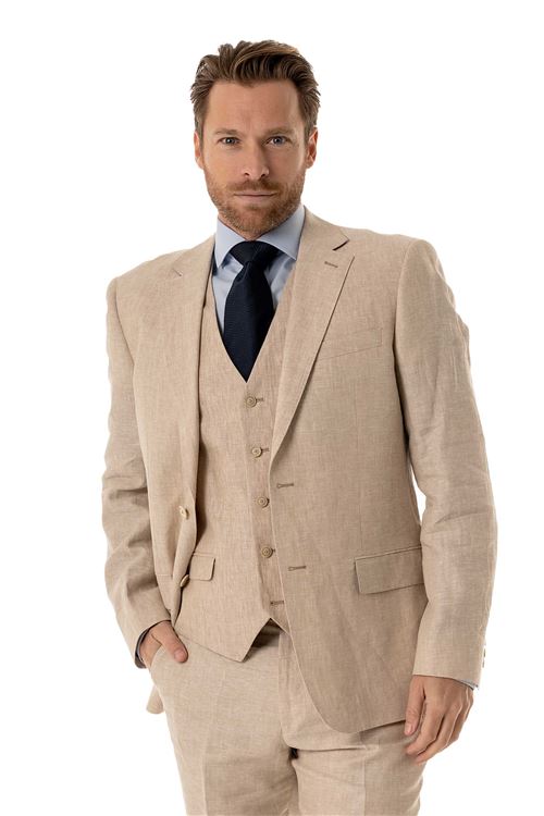 Viago Sand Linen Jacket