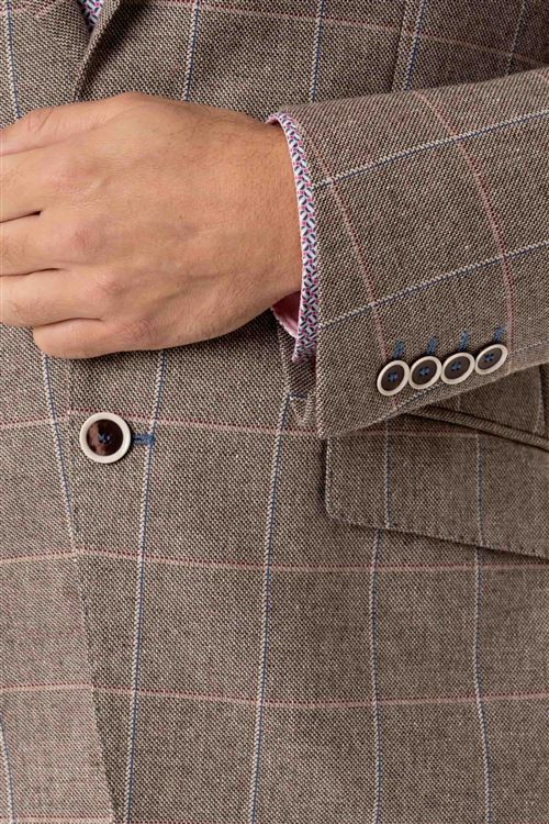 Pendle Oatmeal Overcheck Jacket 