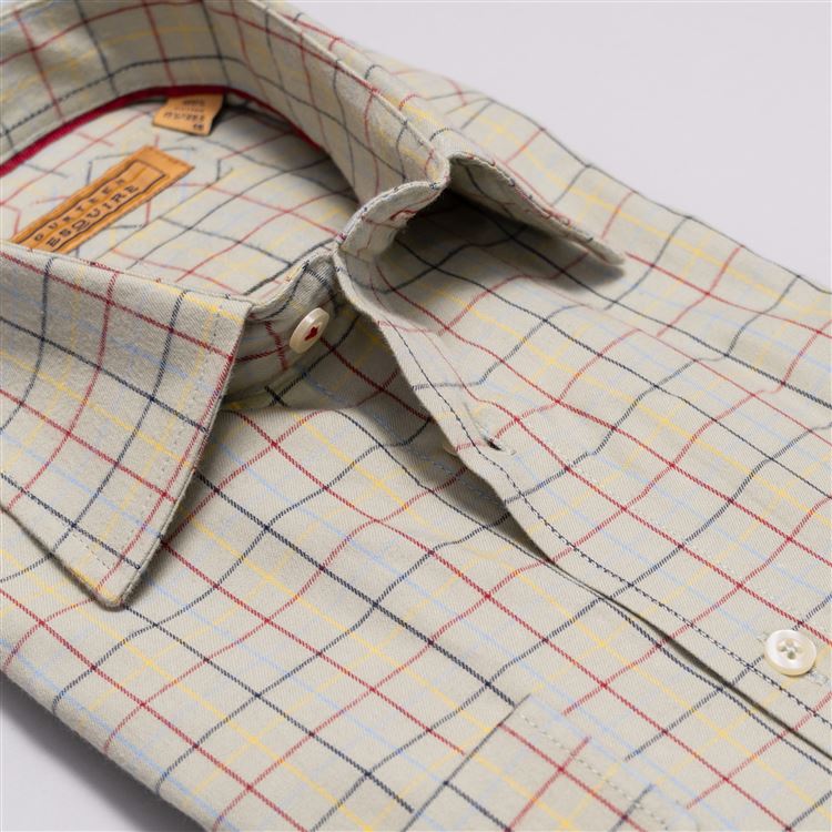 Cumbria Green Brushed Cotton Check Shirt