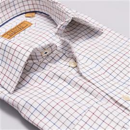 Cumbria Azure Brushed Cotton Check Shirt