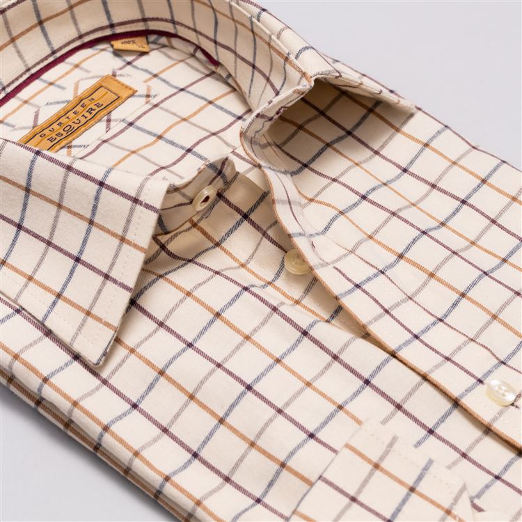 Cumbria Corn Brushed Cotton Check Shirt