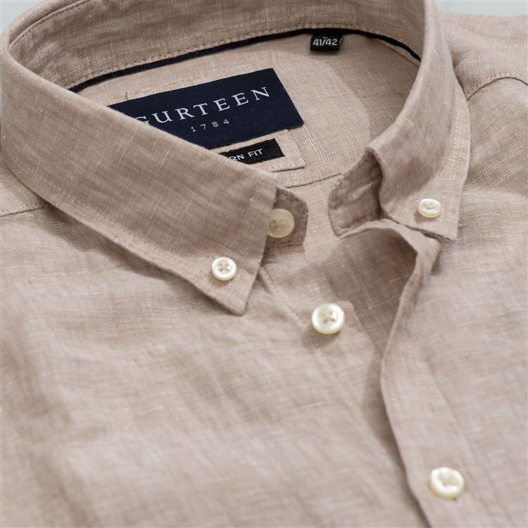 Florence Beige Linen Shirt