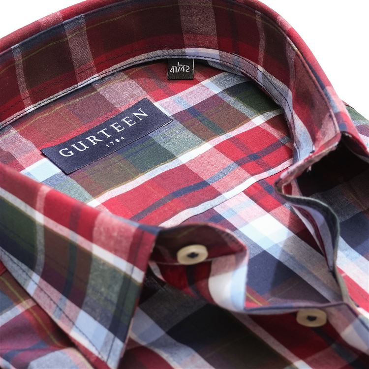 Jasper Salmon Check Shirt