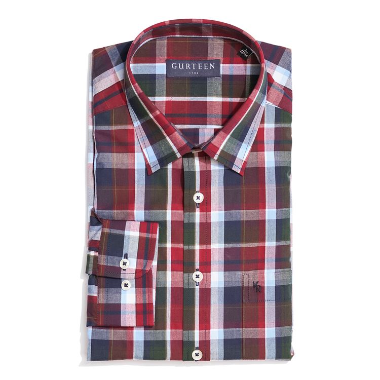 Jasper Salmon Check Shirt