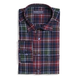 Barnaby Green Brushed Cotton Check Shirt