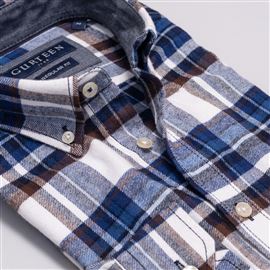 Barnaby Chino Check Linen Shirt