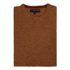 Kelso Gold Pure Wool Crew Neck Sweater