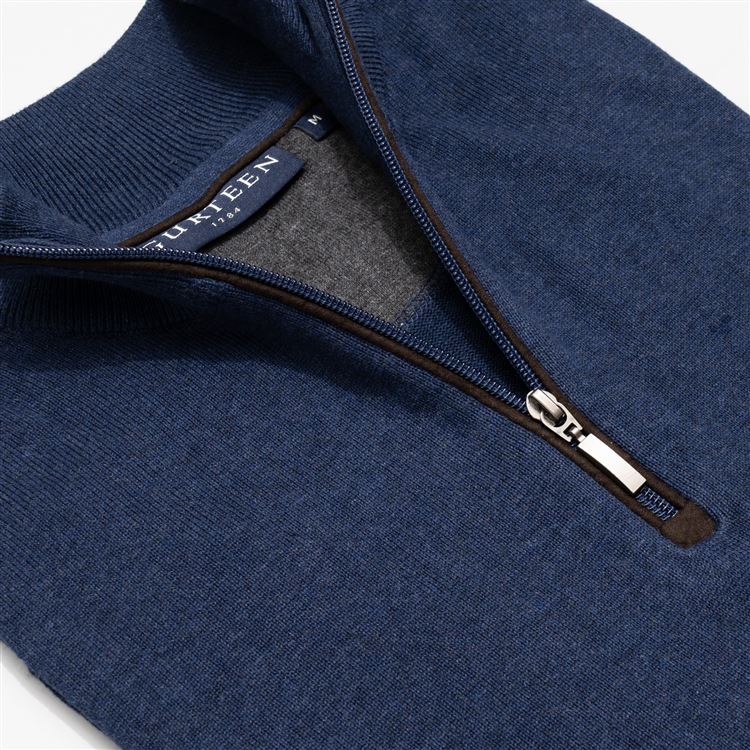 Norfolk Navy Cotton Jumper