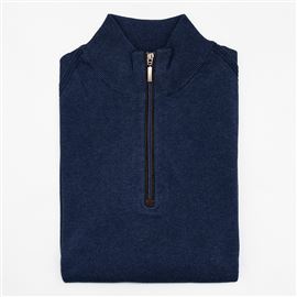 Norfolk Navy Cotton Jumper