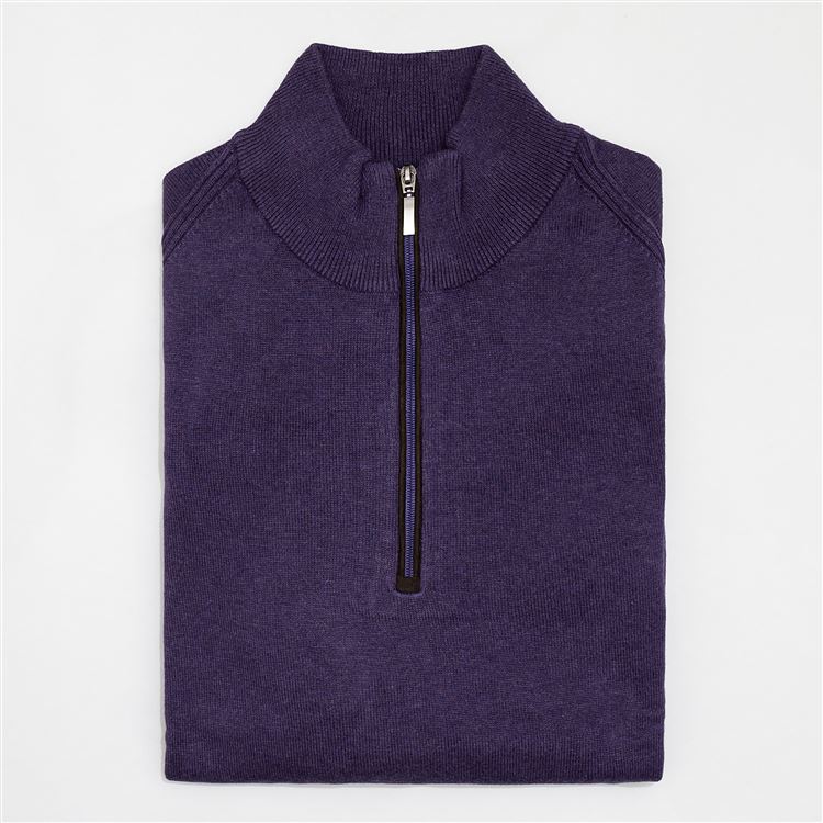 Norfolk Grape Cotton Jumper