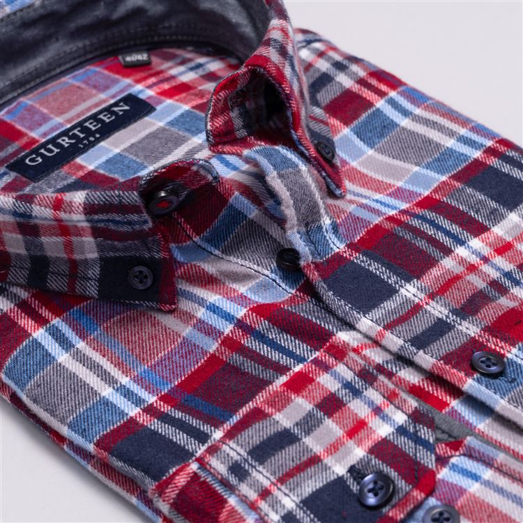 Rutland Salmon Cotton Check Shirt