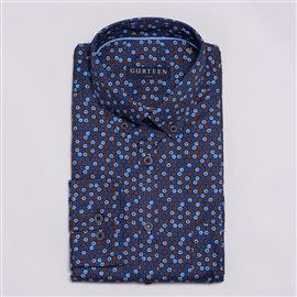 Durham Coffee Cotton shirt