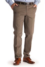 Ladbrook Autumn Stretch Cotton Taupe Chino Trouser