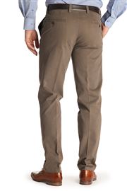 Ladbrook Autumn Stretch Cotton Taupe Chino Trouser