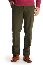 Ladbrook Autumn Stretch Cotton Olive Chino Trouser