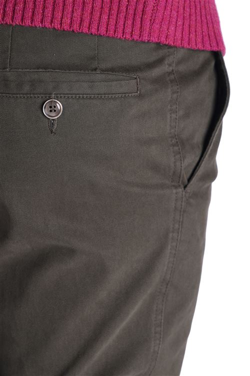 Ladbrook Autumn Stretch Cotton Olive Chino Trouser