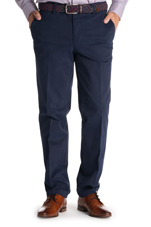 Ladbrook Autumn Stretch Cotton Navy Chino Trouser