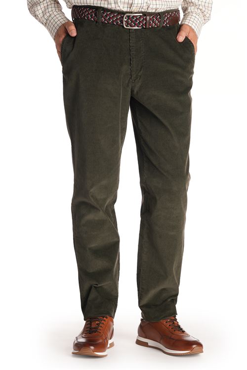 Radford Olive Stretch Needle Cord Trouser