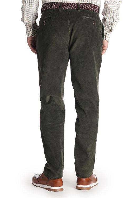 Radford Olive Stretch Needle Cord Trouser