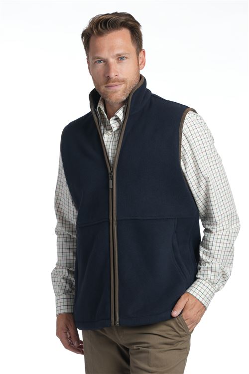 Gateside Navy Fleece Gilet